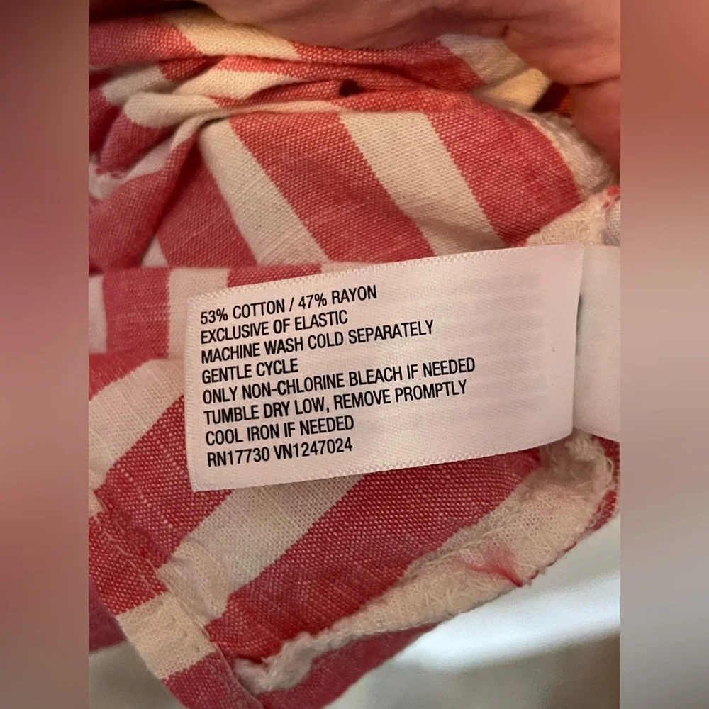 NWOT: UNIVERSAL THREADS Striped Pink and Cream Women's Dress Size XL